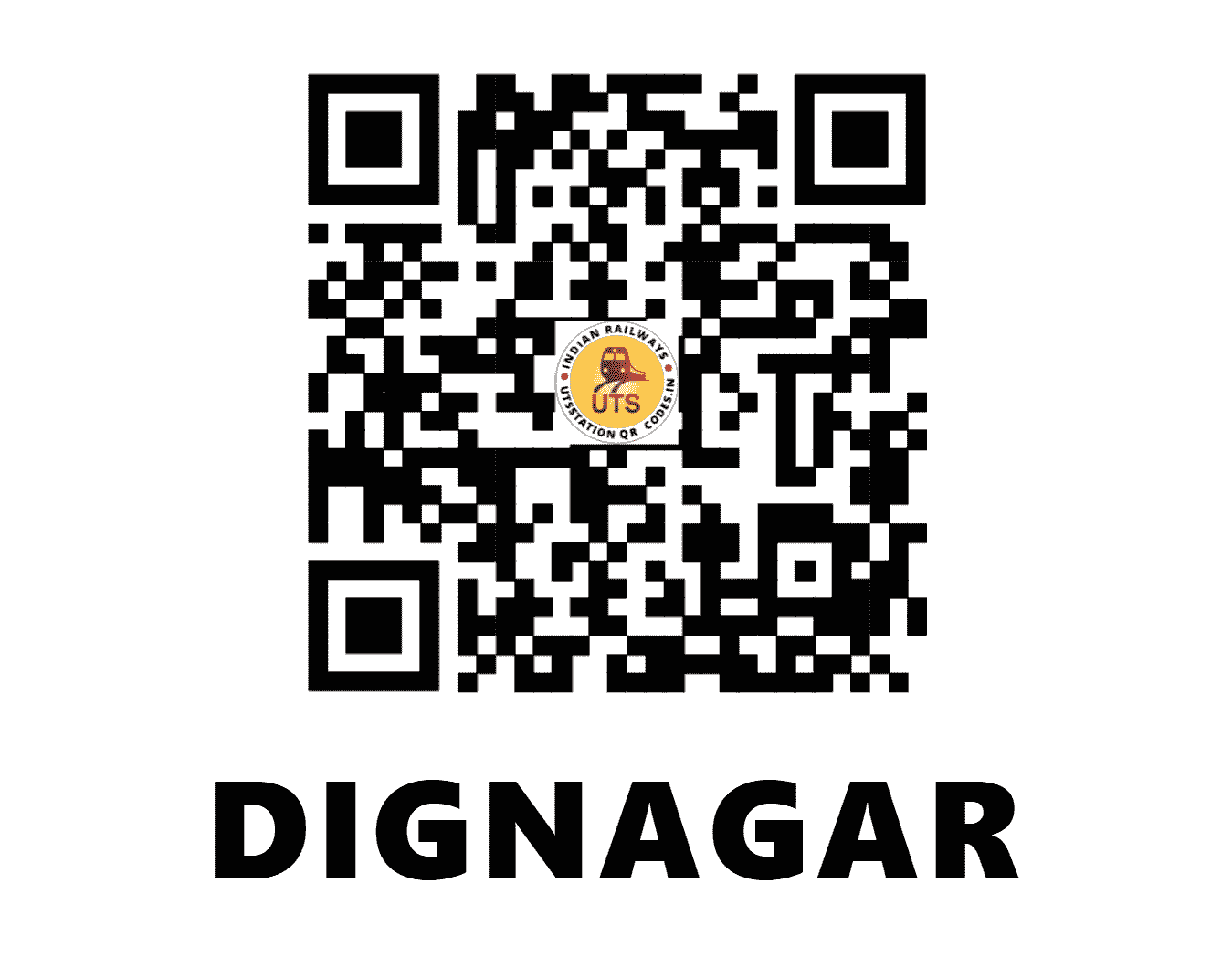 UTS QR Code for DIGNAGAR - DTG - ER (WEST BENGAL)